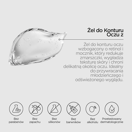 Revox B77 Retinol Eye Contour Gel przeciwzmarszczkowy krem pod oczy przeciw obrzękom i cieniom