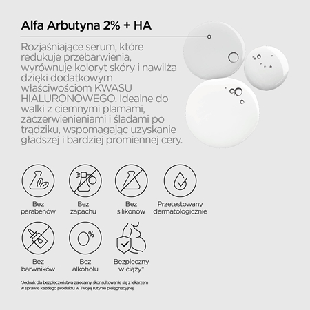 Revox B77 JUST Alpha Arbutin 2% + HA serum rozświetlające do twarzy i szyi
