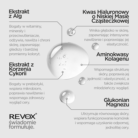 Revox B77 JUST Marine Collagen + HA serum nawilżające do twarzy i szyi