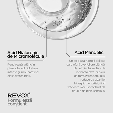 Revox B77 JUST Mandelic Acid 10% + HA Ser netezire cu acid de migdale