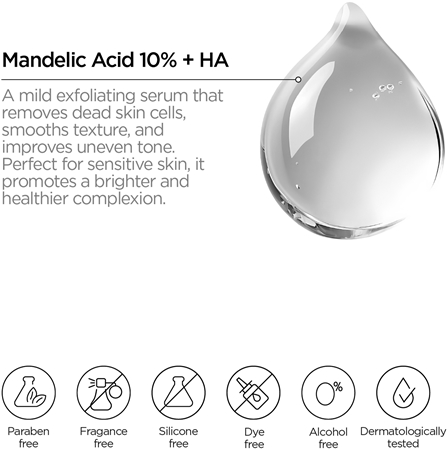 Revox B77 JUST Mandelic Acid 10% + HA sérum lissant à l'acide mandélique