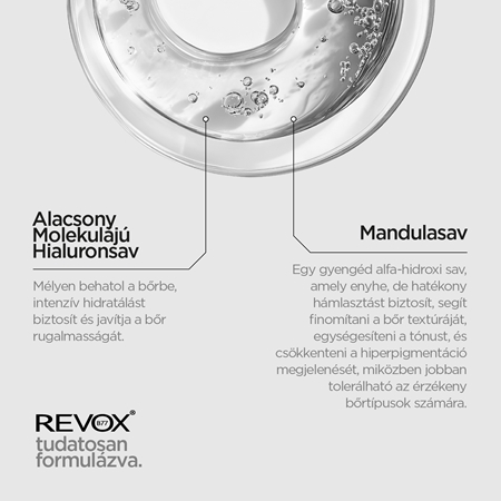 Revox B77 JUST Mandelic Acid 10% + HA kisimító szérum mandula savval