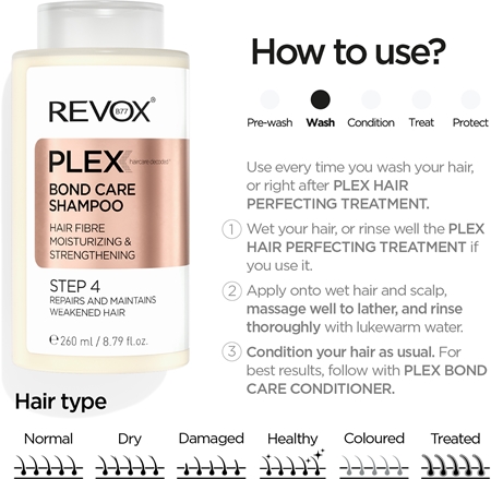 Revox B77 PLEX Bond Care Shampoo. Step 4 champô reforçador com efeito hidratante