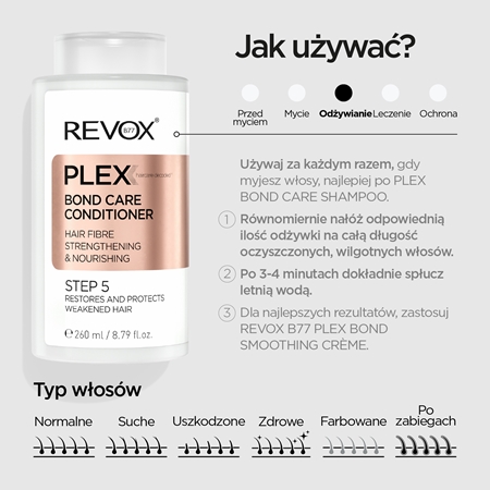 Revox B77 PLEX Bond Care Conditioner. Step 5 odżywka odżywiająca do wzmocnienia włosów