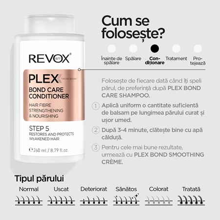 Revox B77 PLEX Bond Care Conditioner. Step 5 balsam hranitor pentru intarirea parului