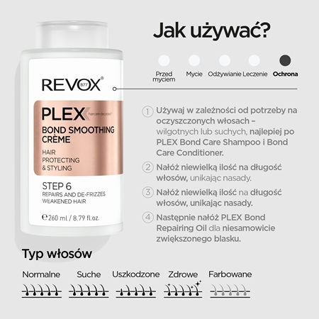 Revox B77 PLEX Bond Smoothing Crème. Step 6 krem wygładzający do wzmocnienia włosów