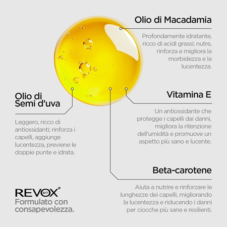 Revox B77 PLEX Bond Repairing Oil. Step 7 olio nutriente per capelli brillanti e morbidi