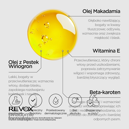 Revox B77 PLEX Bond Repairing Oil. Step 7 olejek odżywczy do nabłyszczania i zmiękczania włosów