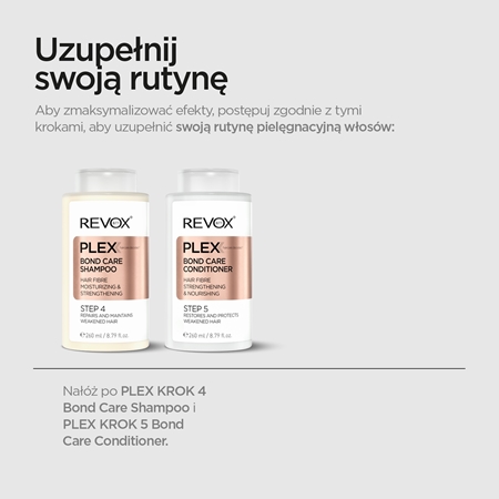 Revox B77 PLEX Bond Repairing Oil. Step 7 olejek odżywczy do nabłyszczania i zmiękczania włosów