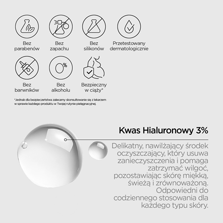 Revox B77 JUST Hyaluronic Acid 3% nawilżający żel oczyszczający do twarzy