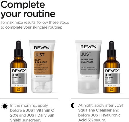 Revox B77 Just Hyaluronic Acid 3% Niisutav ja puhastav geel näole
