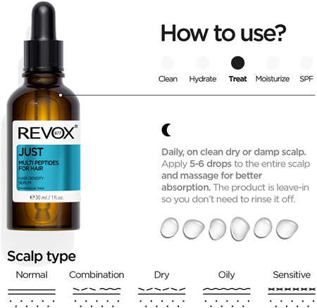 Revox B77 JUST Multi Peptides for Hair Serum für die Erneuerung der Haardichte