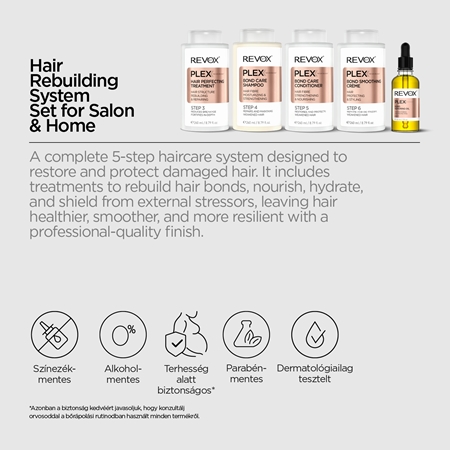 Revox B77 PLEX Hair Rebuilding System Set for Salon & Home szett a sérült és festett hajra