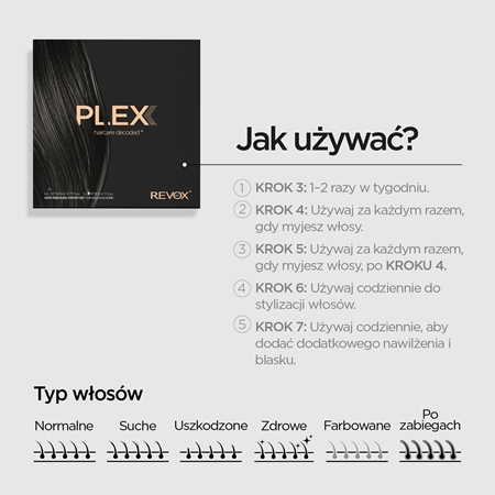 Revox B77 PLEX Hair Rebuilding System Set for Salon & Home zestaw do włosów zniszczonych i farbowanych