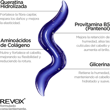 Revox B77 PLEX Blonde Boost Shampoo. Step 4B champú para neutralizar el tono amarillo para cabello rubio