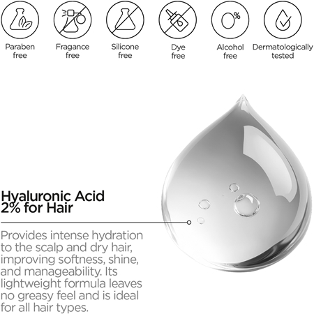 Revox B77 JUST Hyaluronic Acid 2% for Hair sérum hydratant cheveux et cuir chevelu