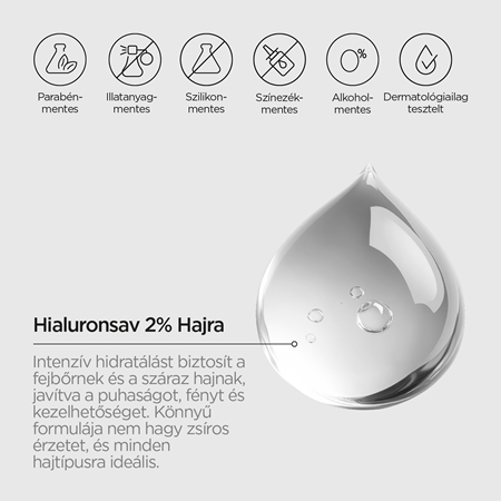 Revox B77 JUST Hyaluronic Acid 2% for Hair hidratáló szérum a hajra és a fejbőrre