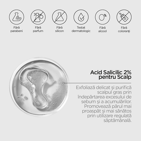 Revox B77 JUST Salicylic Acid 2% Ser pentru scalp curățare profundă
