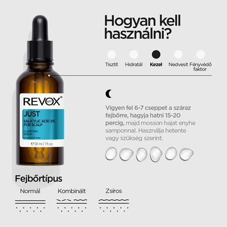 Revox B77 JUST Salicylic Acid 2% Mélytisztító fejbőr szérum