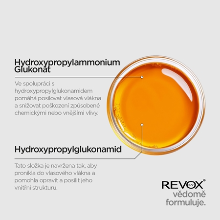Revox B77 PLEX Bond Multiply Formula. Step 1 ochranná péče pro poškozené, chemicky ošetřené vlasy