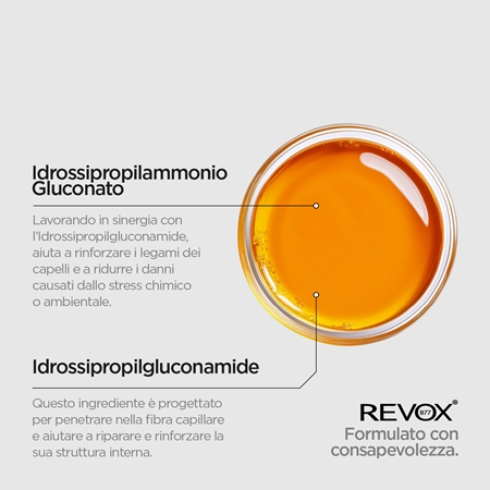 Revox B77 PLEX Bond Multiply Formula. Step 1 trattamento protettivo per capelli rovinati, trattati chimicamente
