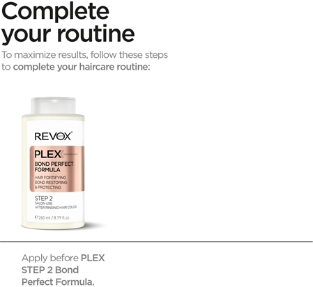 Revox B77 PLEX Bond Multiply Formula. Step 1 zaščitna nega za poškodovane in kemično obdelane lase