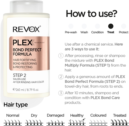 Revox B77 PLEX Bond Perfect Formula. Step 2 krepilna nega po kemični obdelavi las