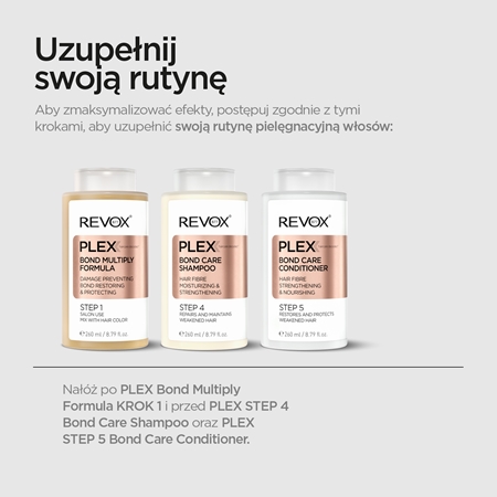 Revox B77 PLEX Bond Perfect Formula. Step 2 pielęgnacja wzmacniająca po chemicznej ingerencji we włosy