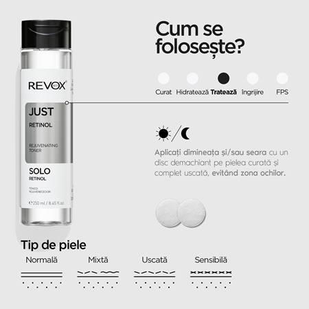 Revox B77 JUST Retinol tonic pentru intinerirea pielii