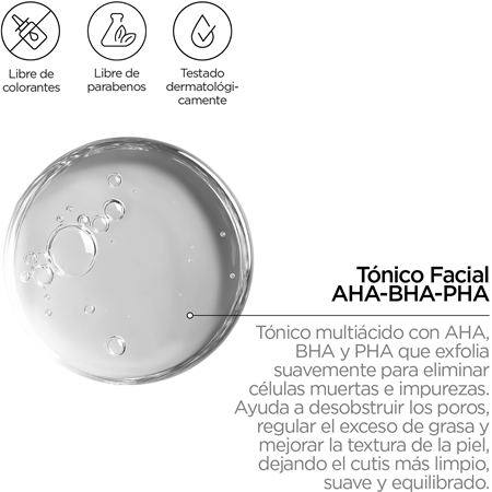 Revox B77 Zitcare AHA BHA PHA Active Face Toner tónico limpiador suave
