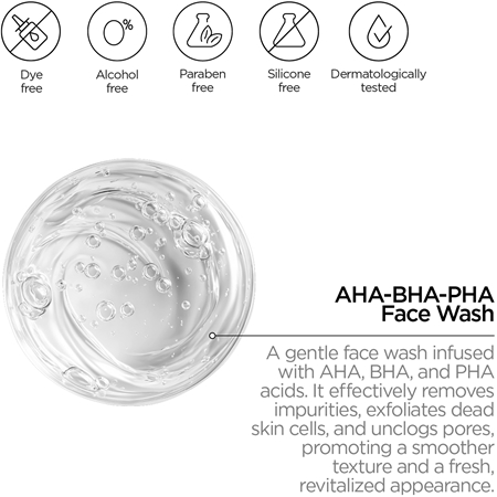 Revox B77 Zitcare AHA BHA PHA Face Wash jemný čistiaci gél s exfoliačným účinkom