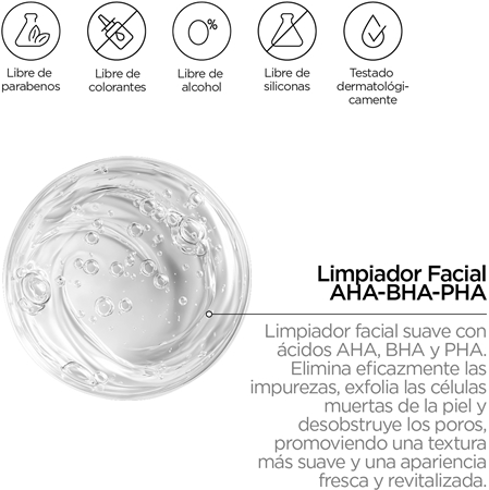 Revox B77 Zitcare AHA BHA PHA Face Wash gel limpiador suave con efecto exfoliante