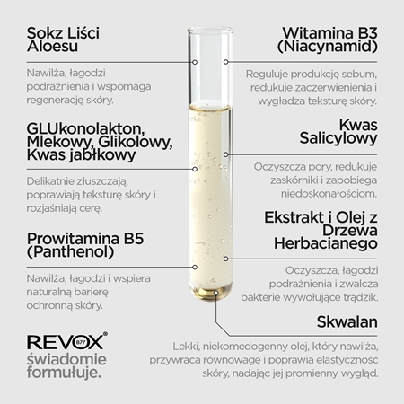 Revox B77 Zitcare AHA BHA PHA Bi-Phase Multi Serum serum dwufazowe dla wygładzonej i zmatowionej cery