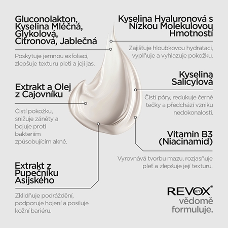 Revox B77 Zitcare AHA BHA PHA Resurfacing Cream vyhlazující noční krém