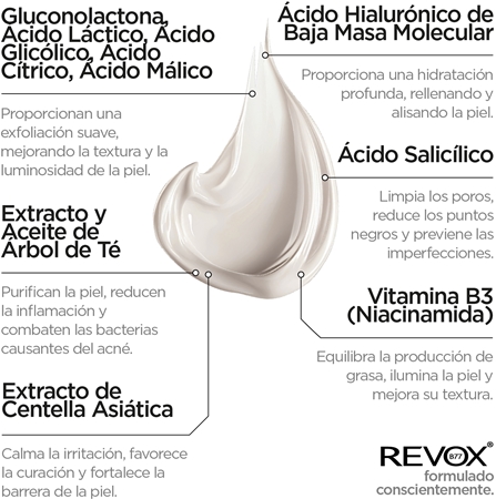 Revox B77 Zitcare AHA BHA PHA Resurfacing Cream crema de noche suavizante