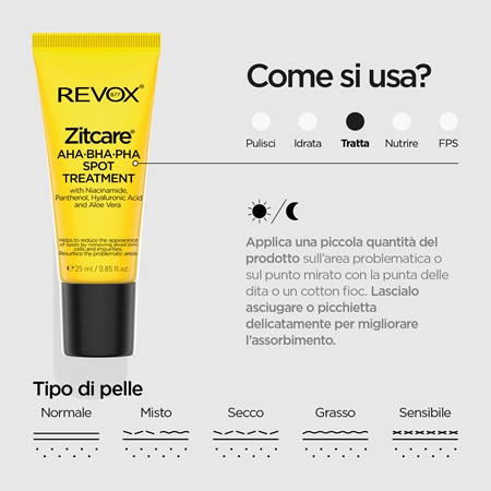 Revox B77 Zitcare AHA BHA PHA Spot Treatment trattamento localizzato anti-acne
