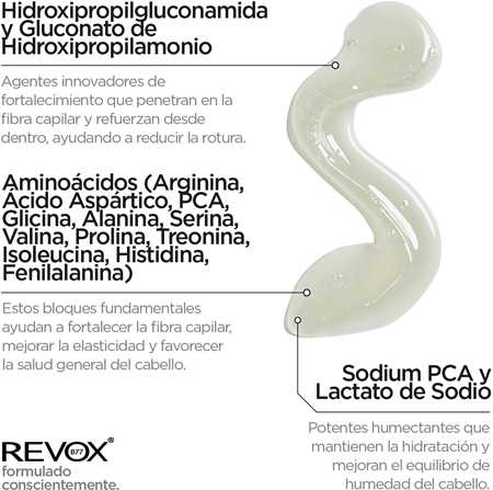 Revox B77 PLEX Purifying Shampoo. Step 4C champú limpiador para fortalecer el cabello dañado