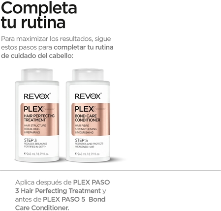 Revox B77 PLEX Purifying Shampoo. Step 4C champú limpiador para fortalecer el cabello dañado