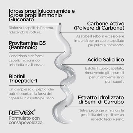 Revox B77 PLEX Detoxifying Shampoo. Step 4D shampoo detergente detossinante
