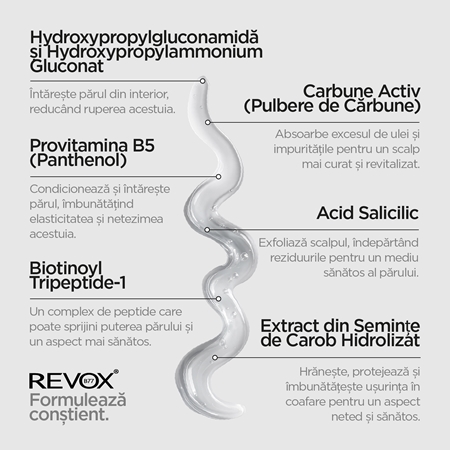 Revox B77 PLEX Detoxifying Shampoo. Step 4D șampon detoxifiant pentru curățare