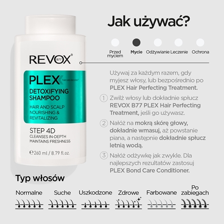 Revox B77 PLEX Detoxifying Shampoo. Step 4D szampon oczyszczająco-detoksykujący