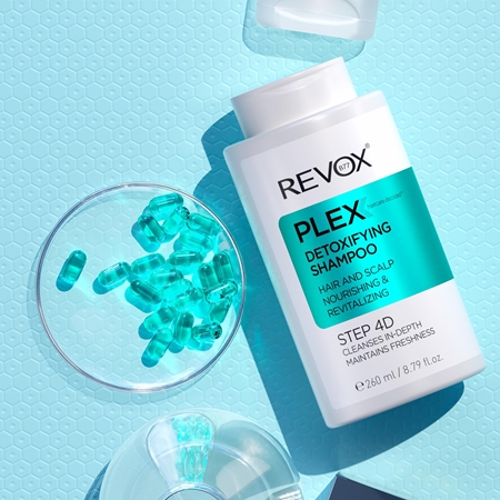 Revox B77 PLEX Detoxifying Shampoo. Step 4D čisticí detoxikační šampon
