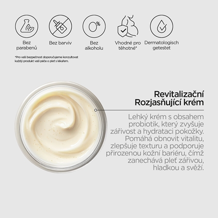 Revox B77 Skintreats Biotic Revitalising Radiance Cream revitalizační krém pro rozjasnění pleti