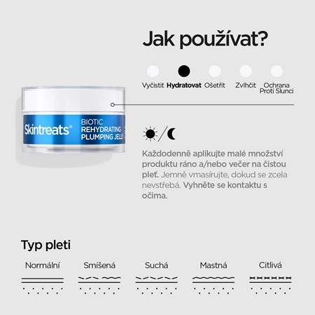 Revox B77 Skintreats Biotic Rehydrating Plumping Jelly hydratační pleťový gel