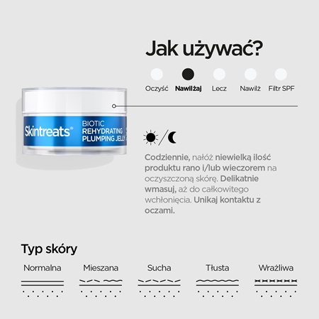 Revox B77 Skintreats Biotic Rehydrating Plumping Jelly nawilżający żel do twarzy