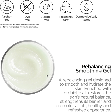 Revox B77 Skintreats Biotic Rebalancing Smoothing Gel ľahký gélový krém na vyhladenie a zmatnenie pleti