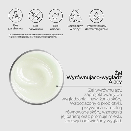 Revox B77 Skintreats Biotic Rebalancing Smoothing Gel lekki krem-żel dla wygładzonej i zmatowionej cery