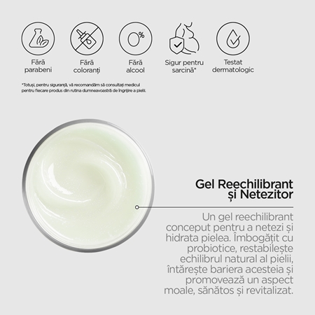 Revox B77 Skintreats Biotic Rebalancing Smoothing Gel gel crema deschisa pentru netezirea și matifierea tenului