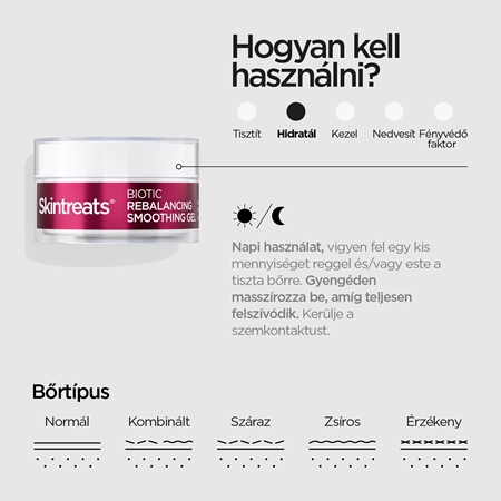 Revox B77 Skintreats Biotic Rebalancing Smoothing Gel gyengéd géles krém a sima és matt arcbőrért