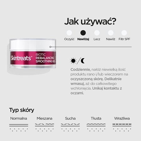 Revox B77 Skintreats Biotic Rebalancing Smoothing Gel lekki krem-żel dla wygładzonej i zmatowionej cery